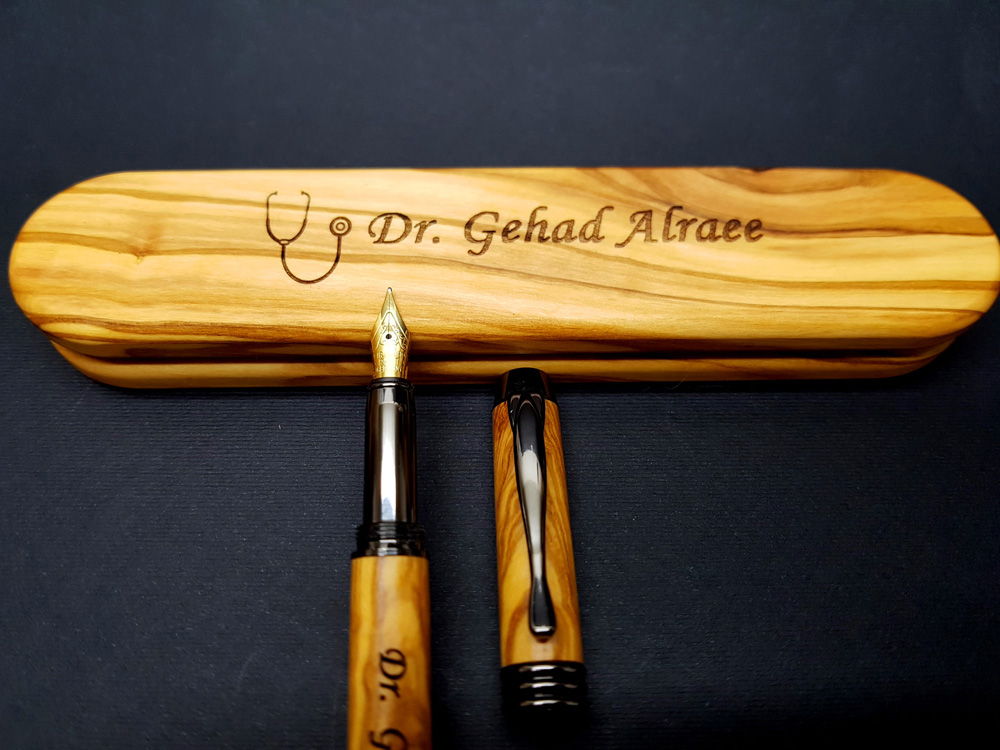 Personalized-Doctor-Gift,-Doctor-Appreciation-Gift,-gift-for-a-doctor-fountain-pen-olive-wood-pen-wooden-pen_201234